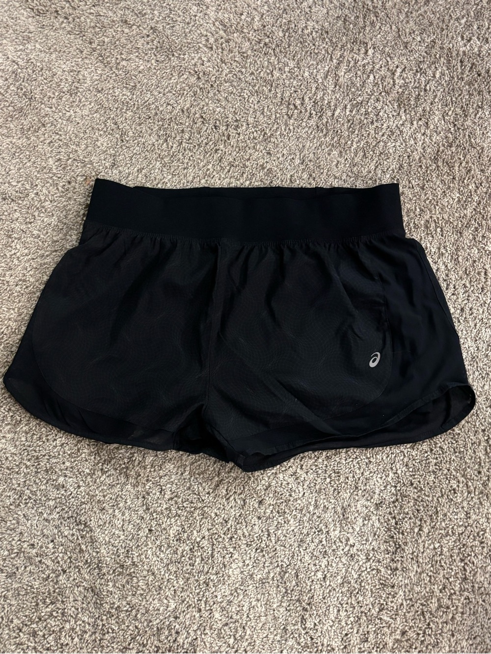 Asics Black Women's Athletic Running Shorts